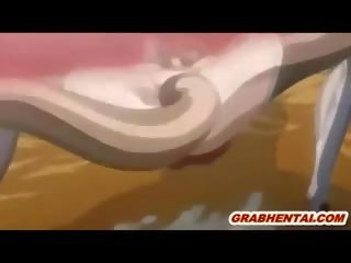 Japoneze nxënëse hentai me kërcim cica tentacles qirje